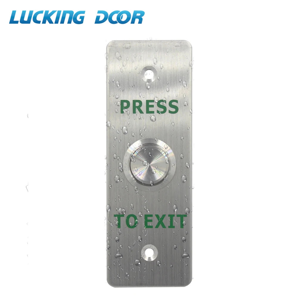 Waterproof IP66 115x40mm Stainless Steel Alloy Door Exit Button Push Switch for Security Vue