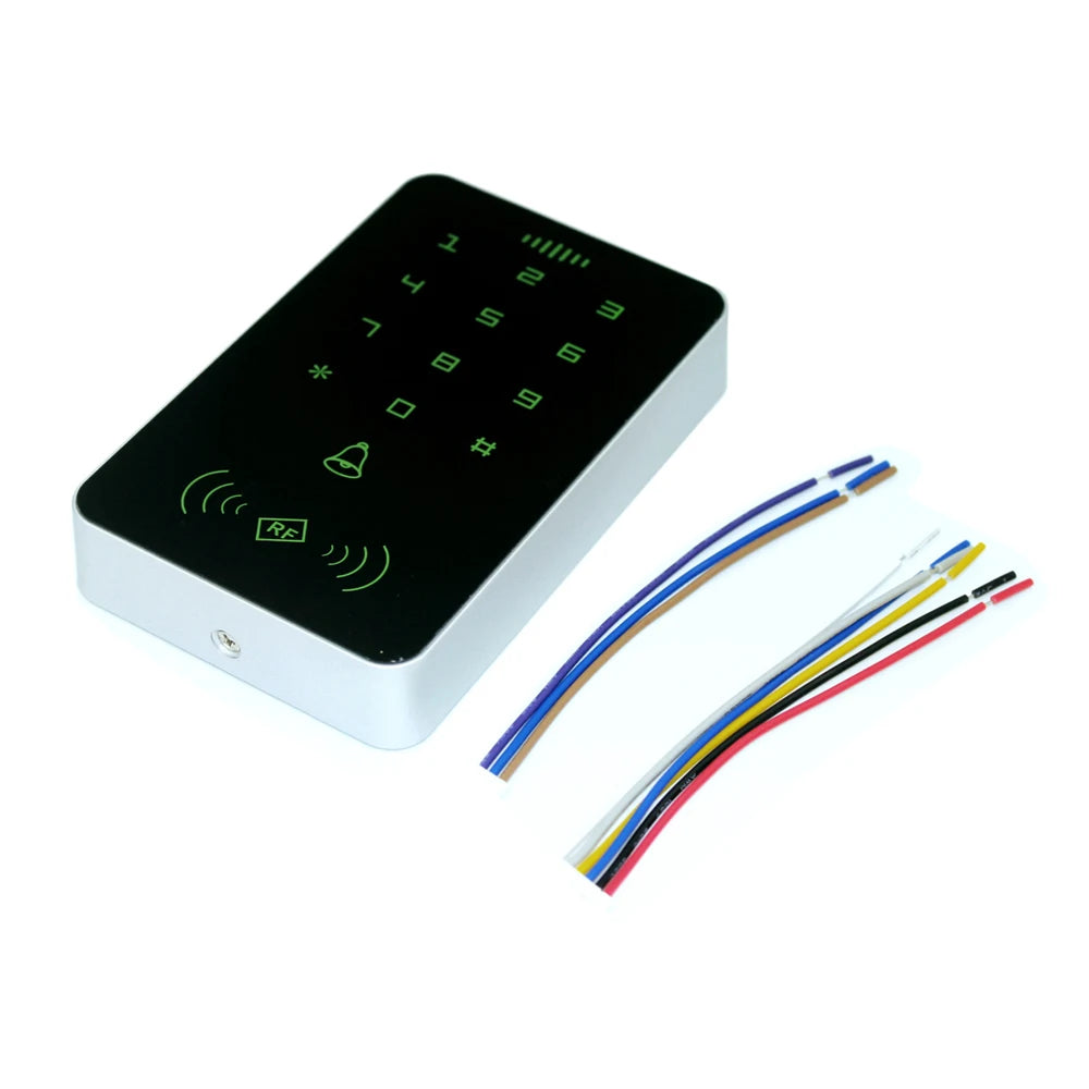 13.56Mhz Card Reader Door Lock System 1000 User RFID Access Control Keypad Cover Digital Panel Smart Door Access Control System Vue