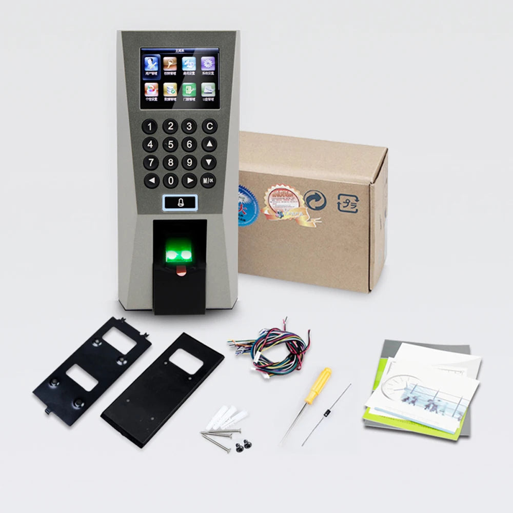 Standalone Door Access Control System 2.4inch TCP/IP USB Biometric Fingerprint Reader Optional RFID Card Reader for Security Vue