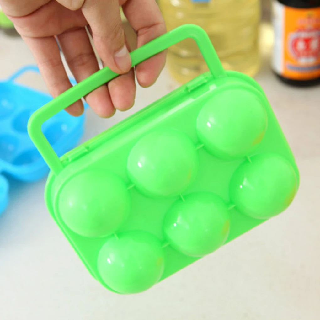 Plastic Egg Holder Storage Box – 6 or 12 Grid Egg Carrier Egg Storage Container Vue