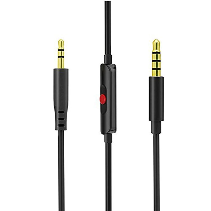 Replacement Audio Upgrade Cable Inline Mic/Remote Control Cord for AKG Y50 /Bose QuietComfort 35/QC25/ Oe2/oe2i/AE2 Headphones Vue