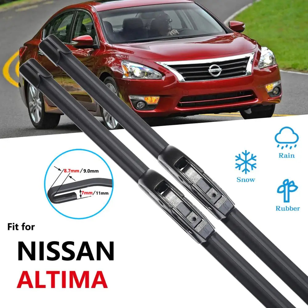 for Nissan Altima 2002~2018 Wiper Blade Car Accessories Stickers Windshield Wipers 2003 2006 2007 2008 2013 2014 2015 2016 2017 Vue