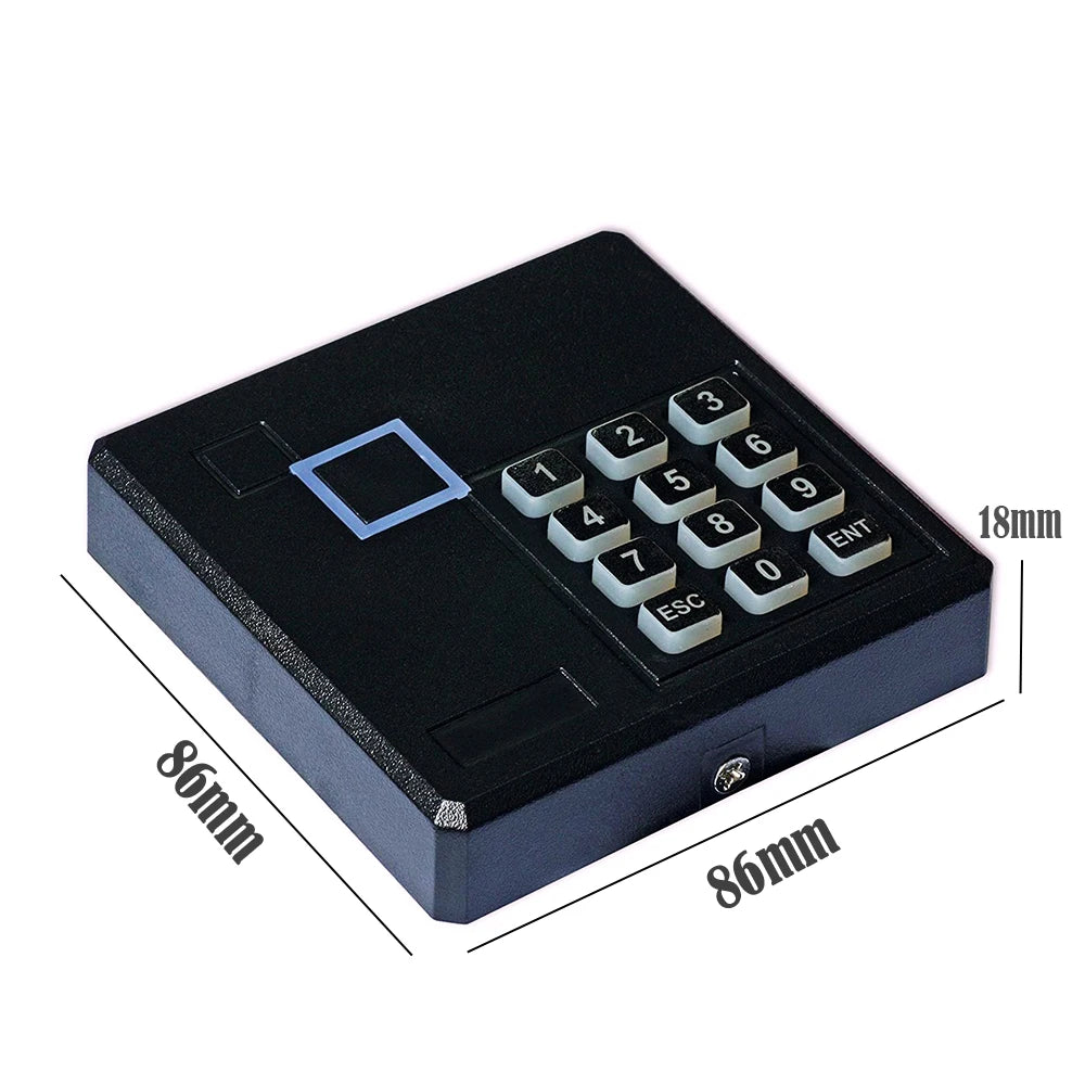 Outdoor IP68 Waterproof Access Control Keypad RFID Touch Door Opener System 5000 User Capacity EM4100 125KHz Key Card Reader Vue