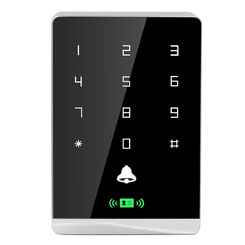 Waterproof Touch Keypad RFID Door Access Control Reader Dual Frequency 125kHz 13.56MHz 1600 User Capacity with Backlight Vue 125KHZ and 13.56Mhz