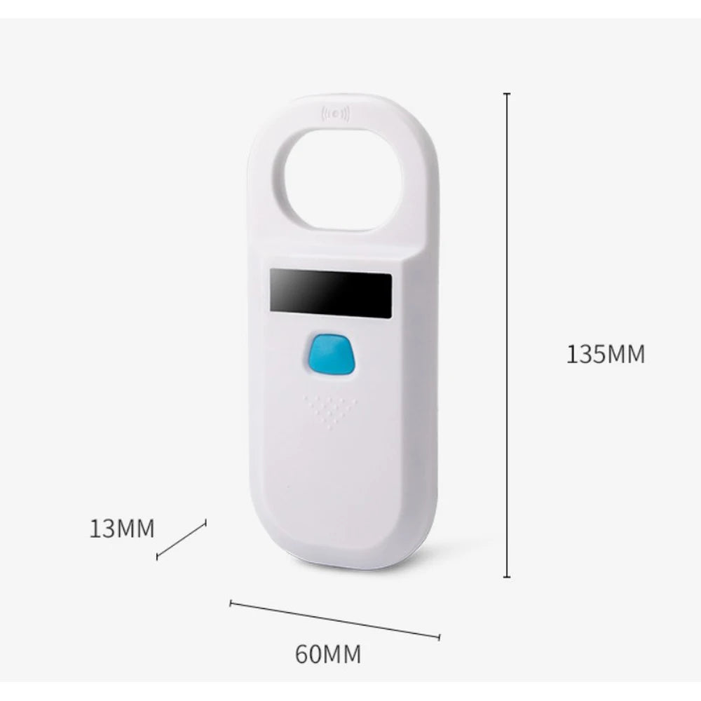 Handheld RFID Microchip Scanner for Dogs Cats Horses - USB PET Scanner ISO11784/5 FDX-B Animal ID Reader Chip Vue