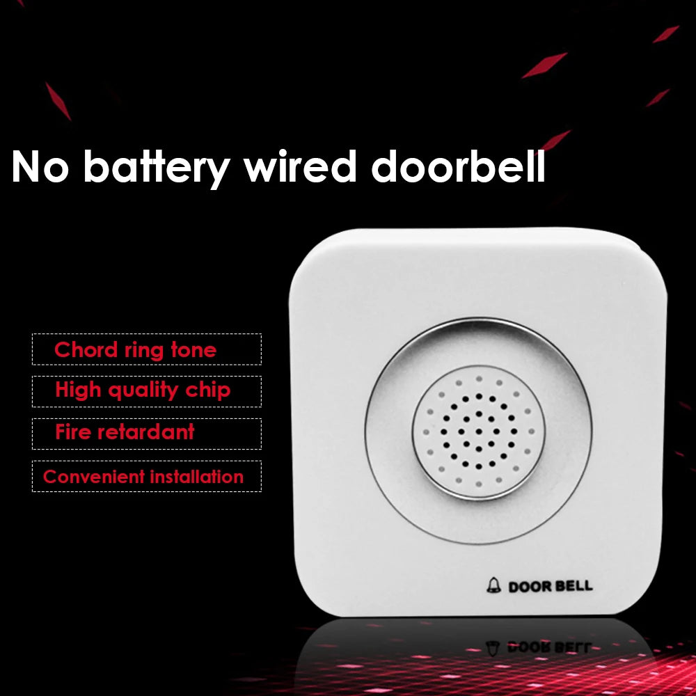 12V Wired Doorbell 4 Core Wire Access Control System for Home Hotel External Door Bell Door Hardware Home Improvement Vue