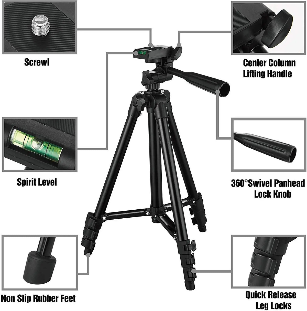 Smartphone Tripod Cellphone Tripod For Phone Tripod For Mobile Tripie For Cell Phone Portable Stand Holder Selfie Picture Vue