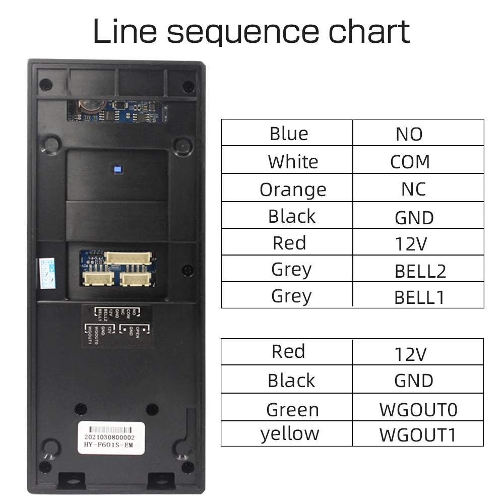 Fingerprint Time Attendance Machine RFID 125KHZ for Smart Door Access Control System Kit Standalone Keypad 1000 Users Vue