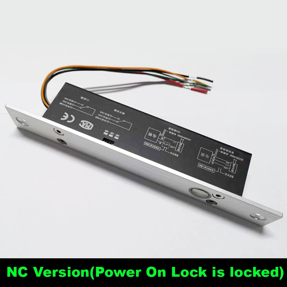 Electric Lock Magnetic Output with Time delay DC 12V Fail Safe fail Secure Bolt Mortise Door Lock NC/NO Electronic Door Lock Vue