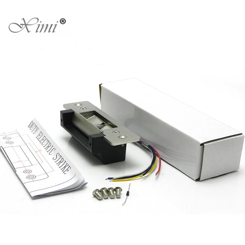 ANSI Original DC12V Stainless Steel Sturdiness Narrow Frame Fail Secure Standard Electric Strike Lock Electronic Door Lock Vue