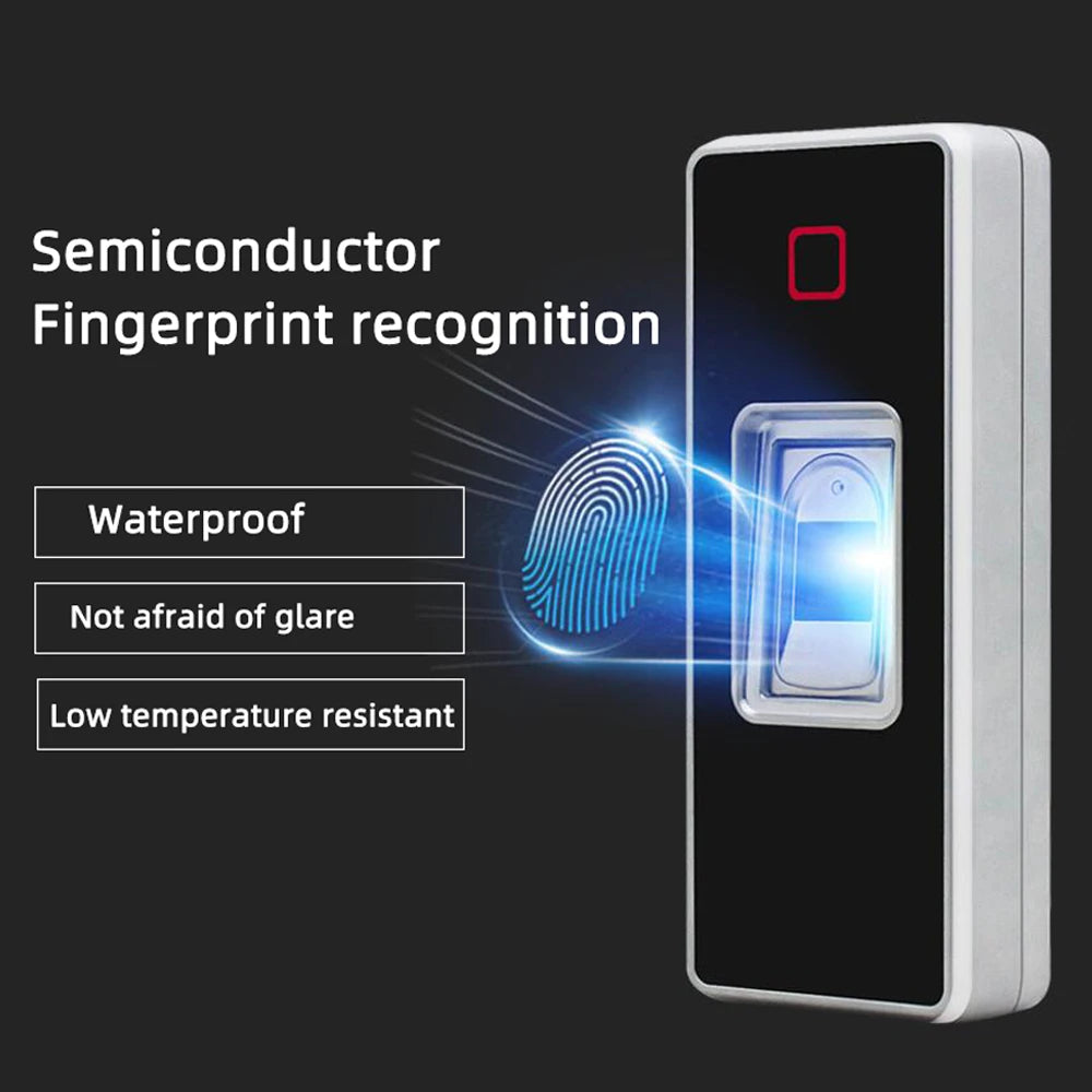 F6 RFID EM Standalone Access Control System Waterproof IP66 125Khz Fingerprint Reader 500 Users 200 Stored Fingerprints Vue