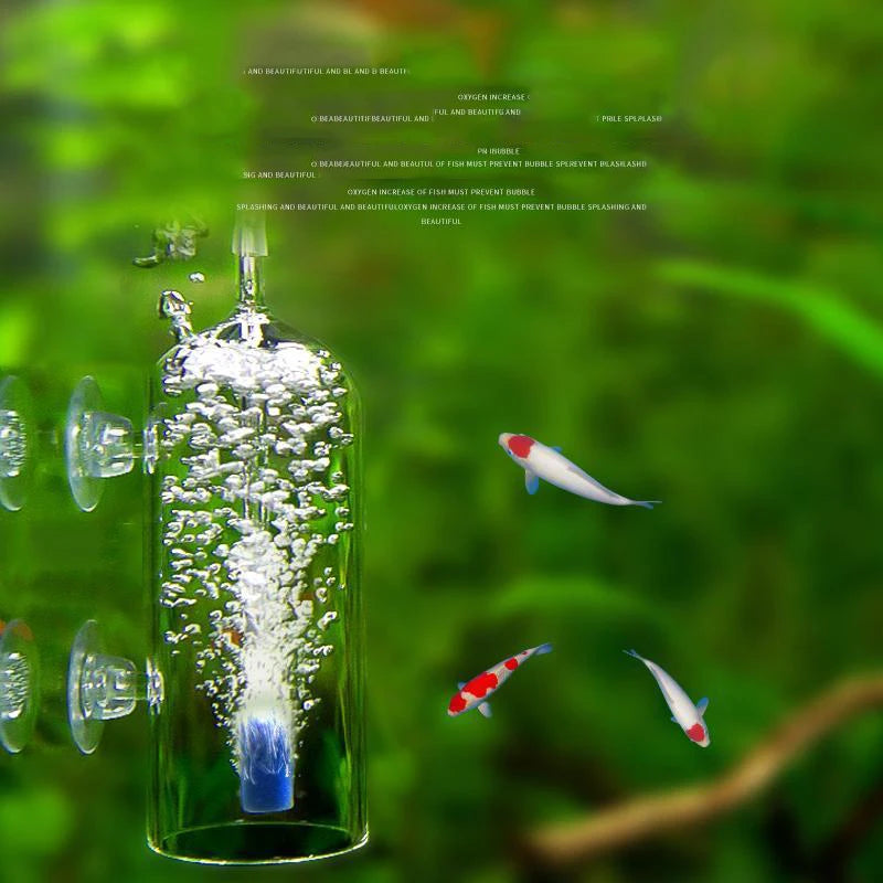 Aquarium CO2 Diffuser Crystal Glass Dissolved Oxygen Aerator Oxygenation Equipment Fish Tank Aquarium CO2 Atomizer Vue
