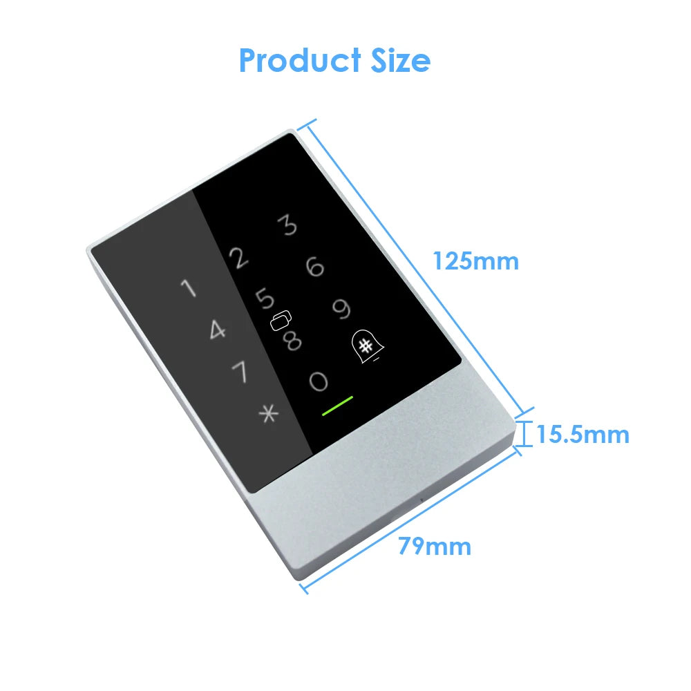 TTlock Bluetooth Access Control System - K2/K2F Wifi Gateway Lock with Fingerprint Reader Keypad Card Reader 13.56MHZ App Door Vue
