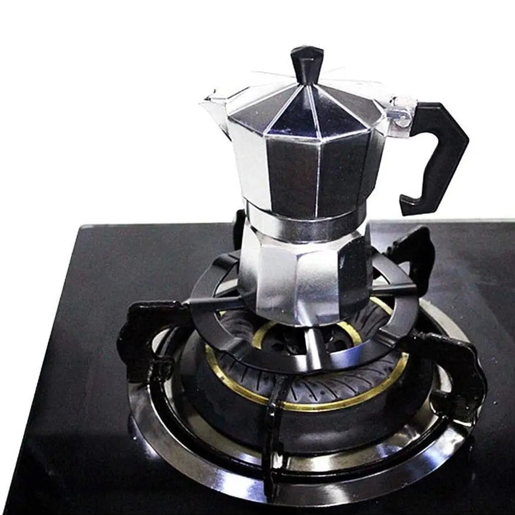 Moka Pot Stove Stand Steel Coffee Pot Holder Gas Range Support Ring Burner Grate Gas Hob Rack Kitchen Accessories Vue