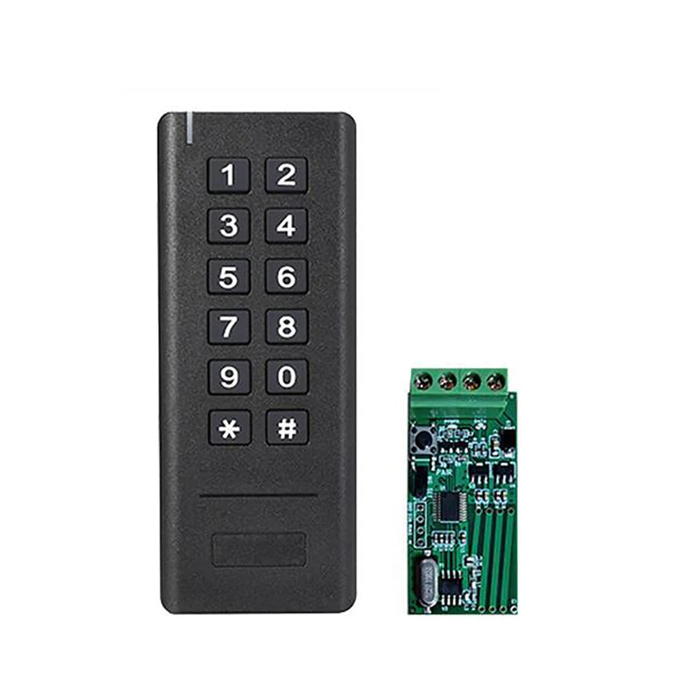 433MHz Rolling code Wireless Access Control Wiegand Reader and Receiver Network 13.56MHZ/125KHZ Access Control Board system Vue