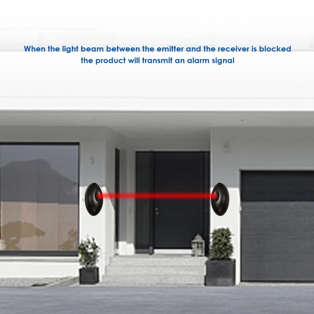 1 pair Sensor Infrared safety beam Photocell Detector Home Door Security System for Gate Door Window Burglar Alarm System Vue