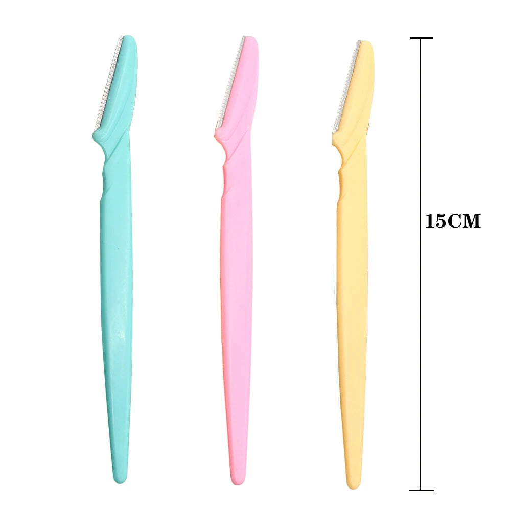 3/6/9PCS Eyebrow Trimmer Hair Remover Facial Razor Blades Shaver Sharp Portable Set Makeup Tool Kit Vue