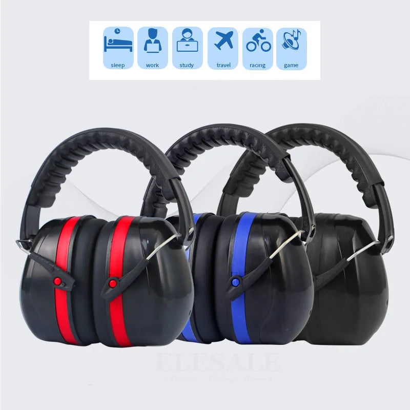 High Quality Anti-Noise Adjustable Head Earmuff SNR-35dB Ear Protector For Work Study Shooting Woodwork Hearing Protection Vue