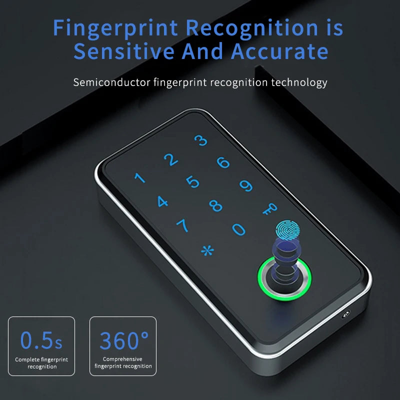 TTLOCK 13.56Mhz RFID Digital Drawer Lock For Spa Swimming Pool Gym Electronic Cabinet Lock Biometric Fingerprint Electronic Lock Vue