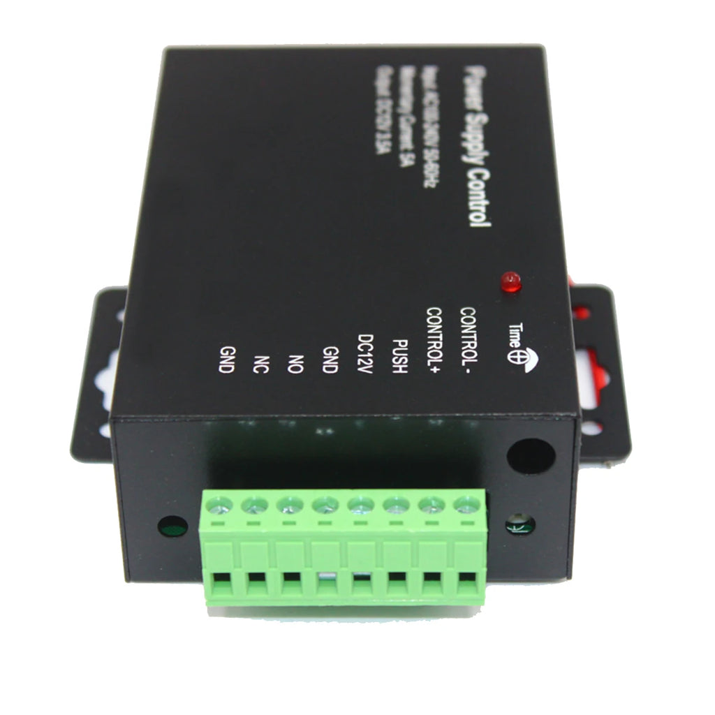 Door Access Control Power Supply Switch, Time Delay, Adjustable AC 100V-240V, Input NO, NC Output, 3.5A, DC 12V, 24W, 3.5A Vue