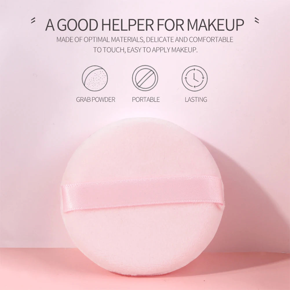 Powder Puff For Powder Foundation Cream Soft Comfortable Washable And Reusable With Storage Case Round Makeup Puff Tool Vue