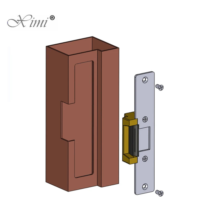 Electric Strike Door Lock Electronic For Access Control System New Fail Secure Stainless Door 12V DC Fail-Secure NO NC Lock Vue
