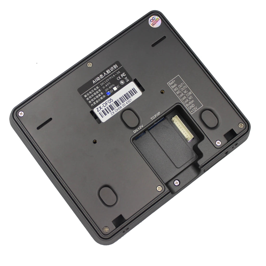 5 Inch Touch Screen Dynamic Face Recognition Time Attendance Device TCP/IP Network Access Control System Multi-Language Support Vue