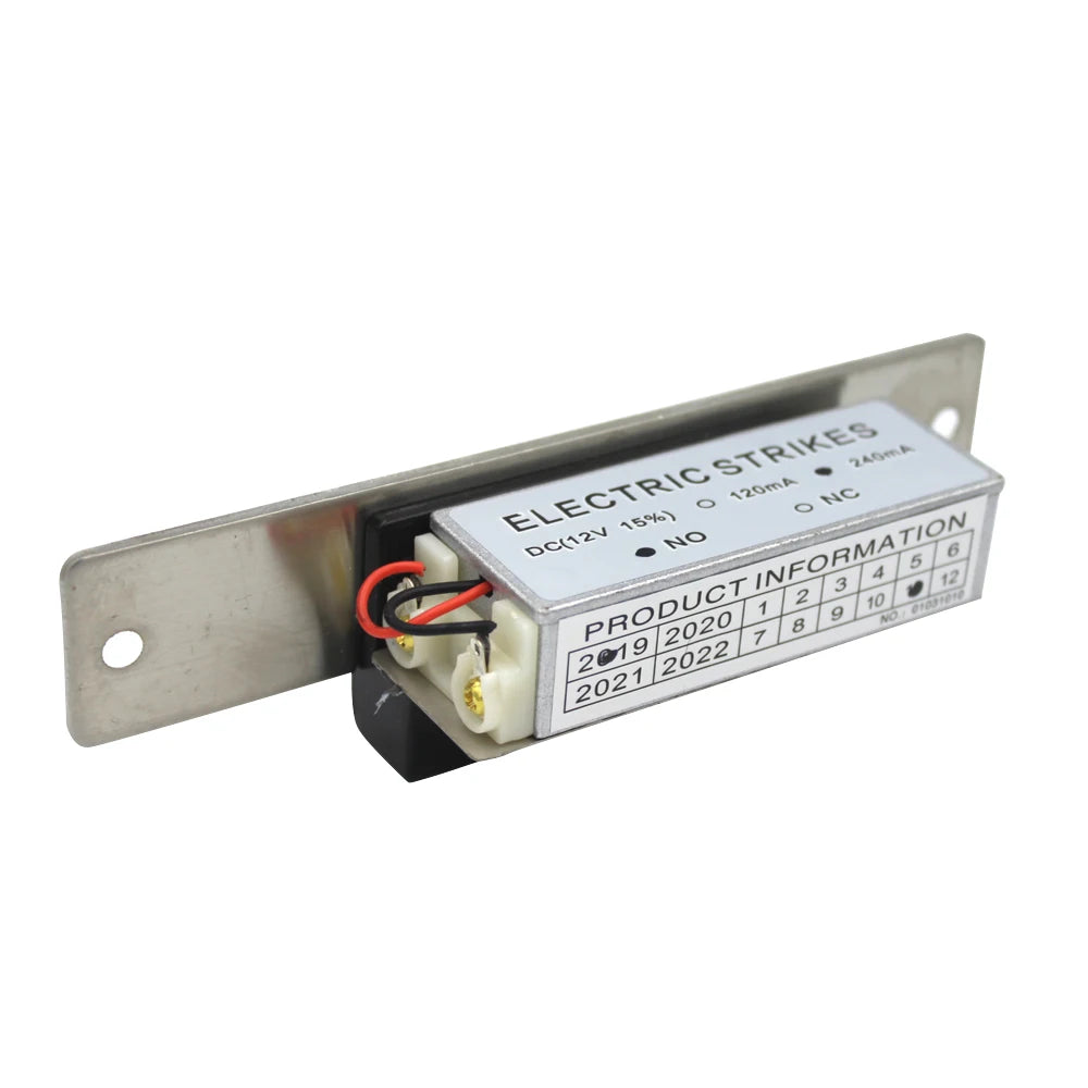 Electric Strike Door Lock for Access Control System Fail Secure Or Fail Safe NC/NO 12V Narrow Type Vue Fail secure Feedback
