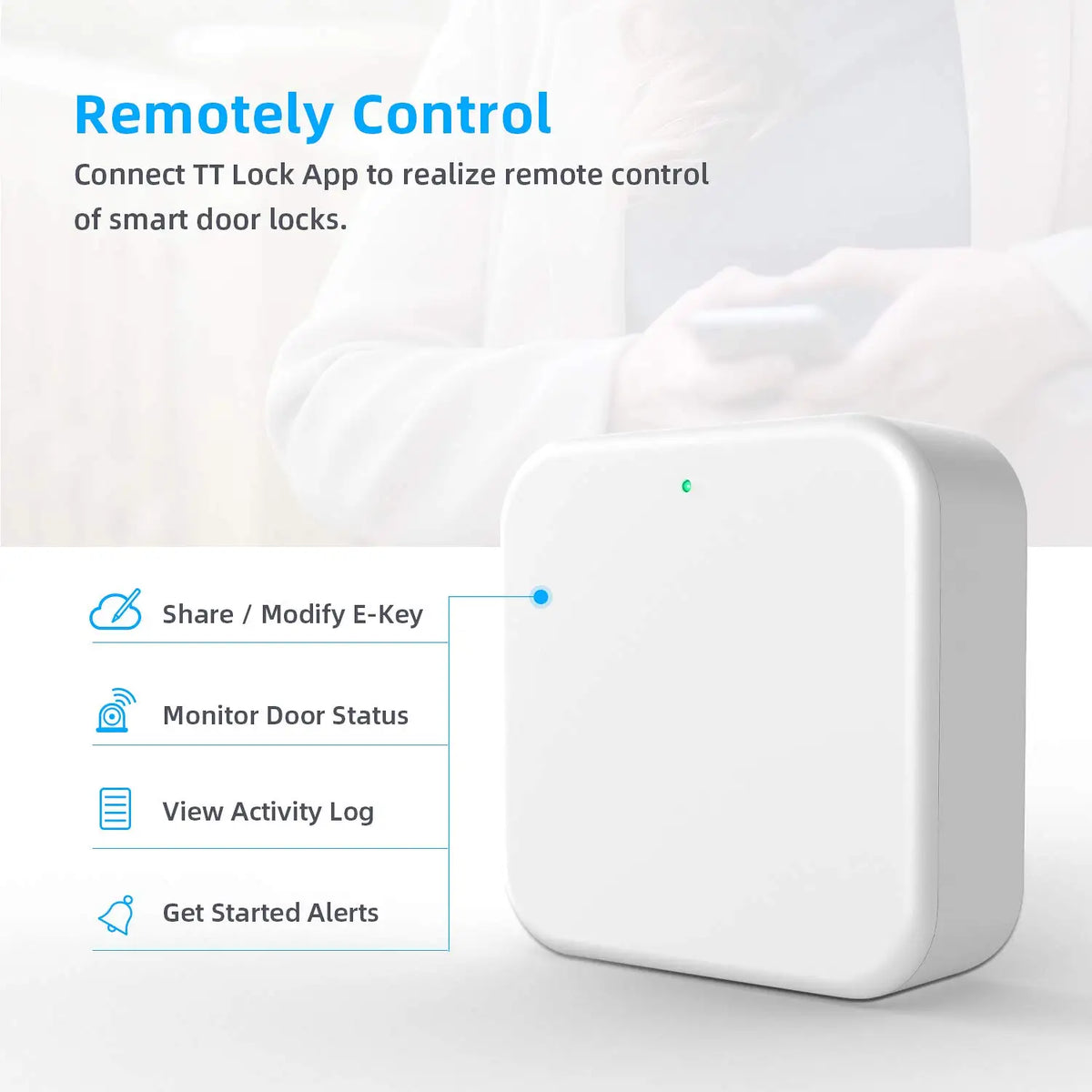G3 TT Lock App Bluetooth Smart Electronic Door Lock WiFi Adapter Gateway Vue