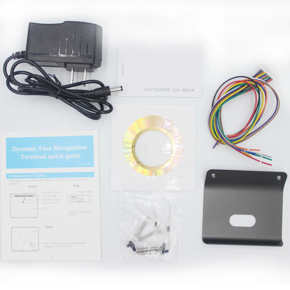 5 Inch Touch Screen Dynamic Face Recognition Time Attendance Device TCP/IP Network Access Control System Multi-Language Support Vue