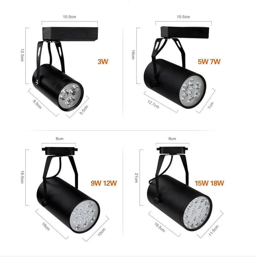 SANDIY LED COB Track Light Spotlight 3W–15W | Shop & Home LED Track Spotlight Vue