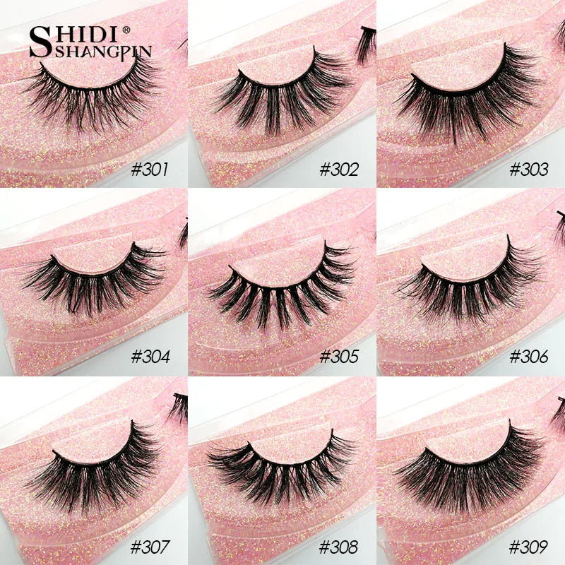 SHIDISHANGPIN Wholesale Eyelashes 3d Mink Lashes Natural Mink Eyelashes Wholesale False Eyelashes Makeup False Lashes In Bulk Vue