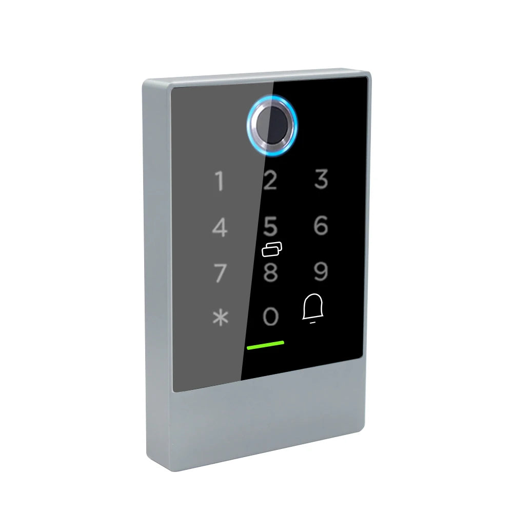 K2F Waterproof 13.56Mhz Access Control Keypad Fingerprint Door Lock TTLOCK App Bluetooth Lock Long Range 13.56MHz Card Reader Vue