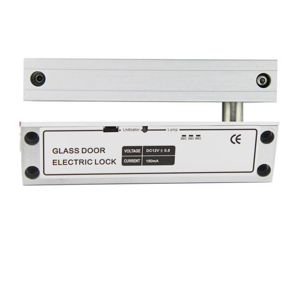 DC12V Right Hand Electric Drop Bolt Lock for Frameless Glass Door Security Access Control Electronic Lock Vue