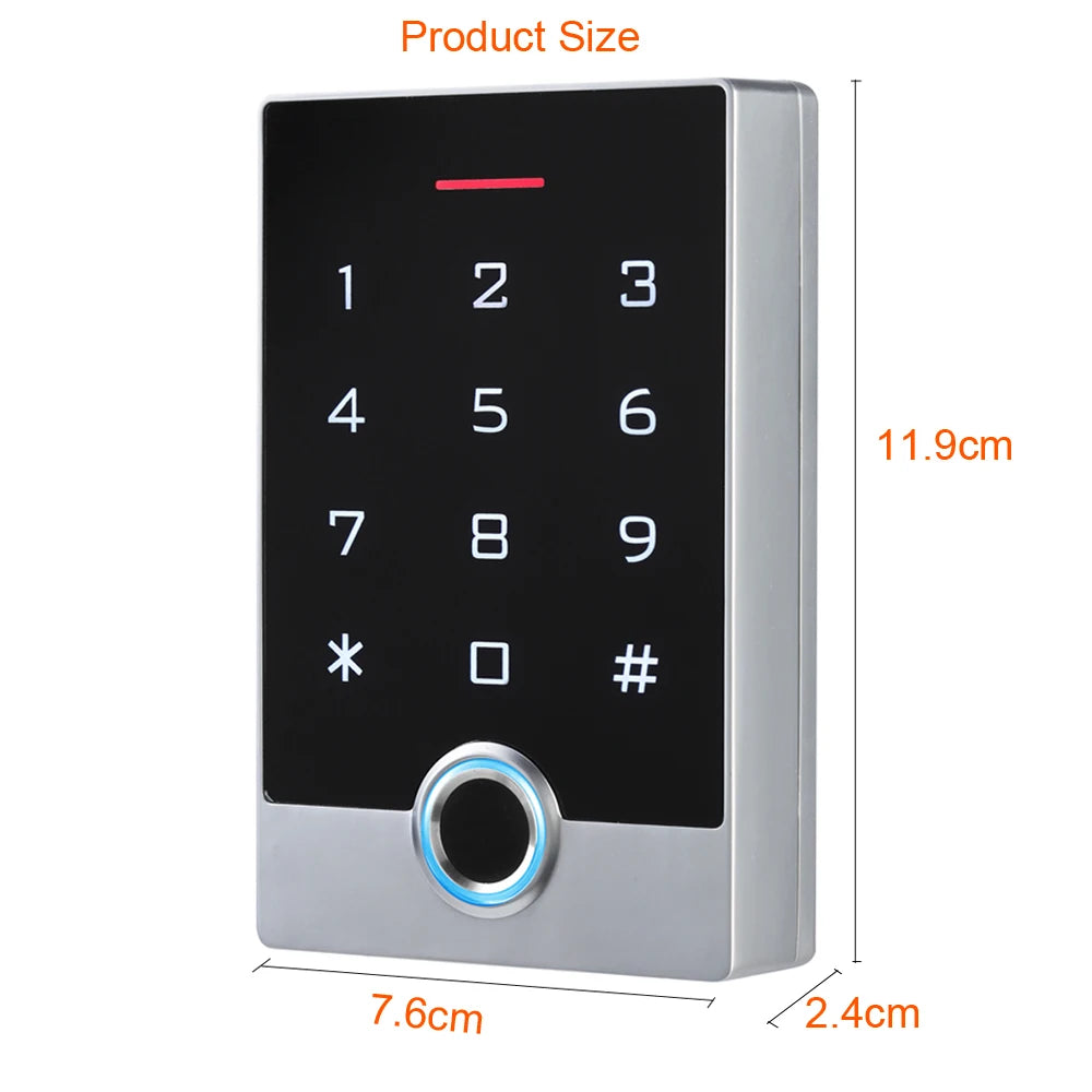 WiFi Tuya App Door Opener Waterproof Fingerprint Access Control System Standalone Keypad RFID Card Access Controller Vue