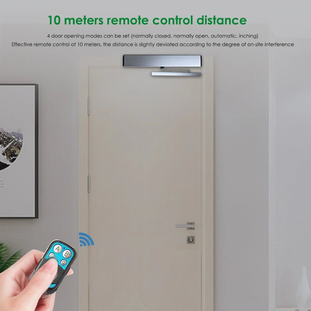 Automatic system for home Office Supermarket swing door220V 90 Degree Automatic Door Lock Electric Door With Remote Control 110V Vue