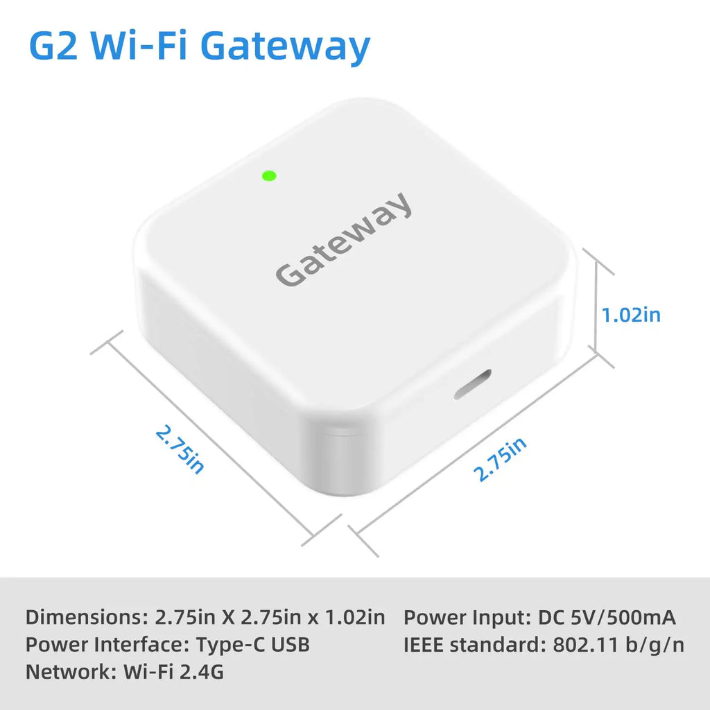 G3 TT Lock App Bluetooth Smart Electronic Door Lock WiFi Adapter Gateway Vue