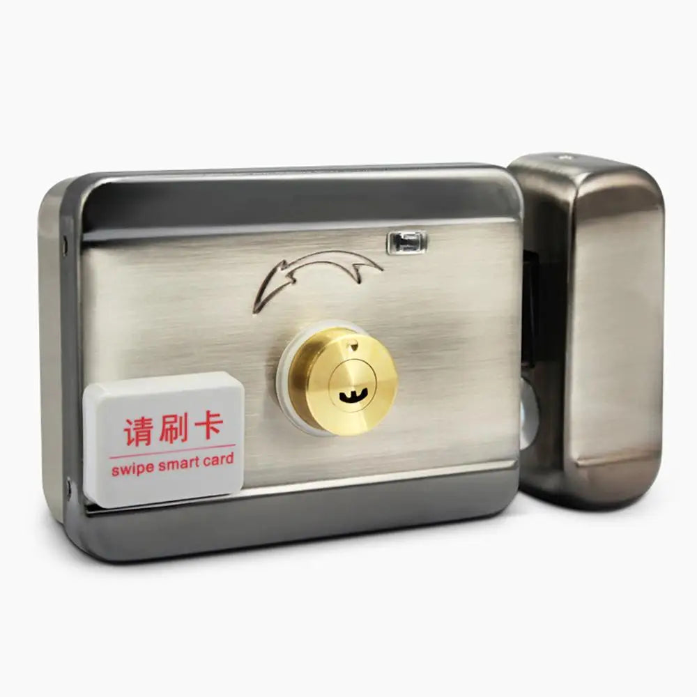 DC12V Electric lock Gate Lock Access Control System Electronic Integrated RFID Door Rim Lock Bidirectional Access Control Lock Vue