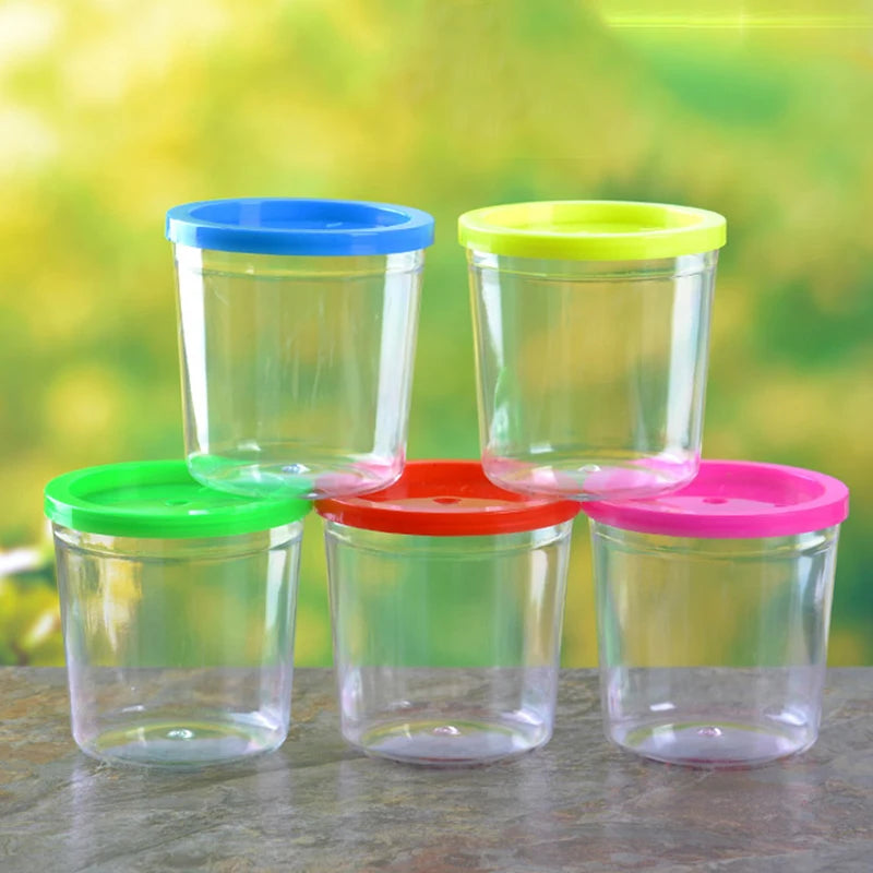 2pcs Mini Betta Cup Jellyfish Cup Small Fish Tank Clear Container Betta Fish Thickened Plastic Transparent Cup For Small Pets Vue