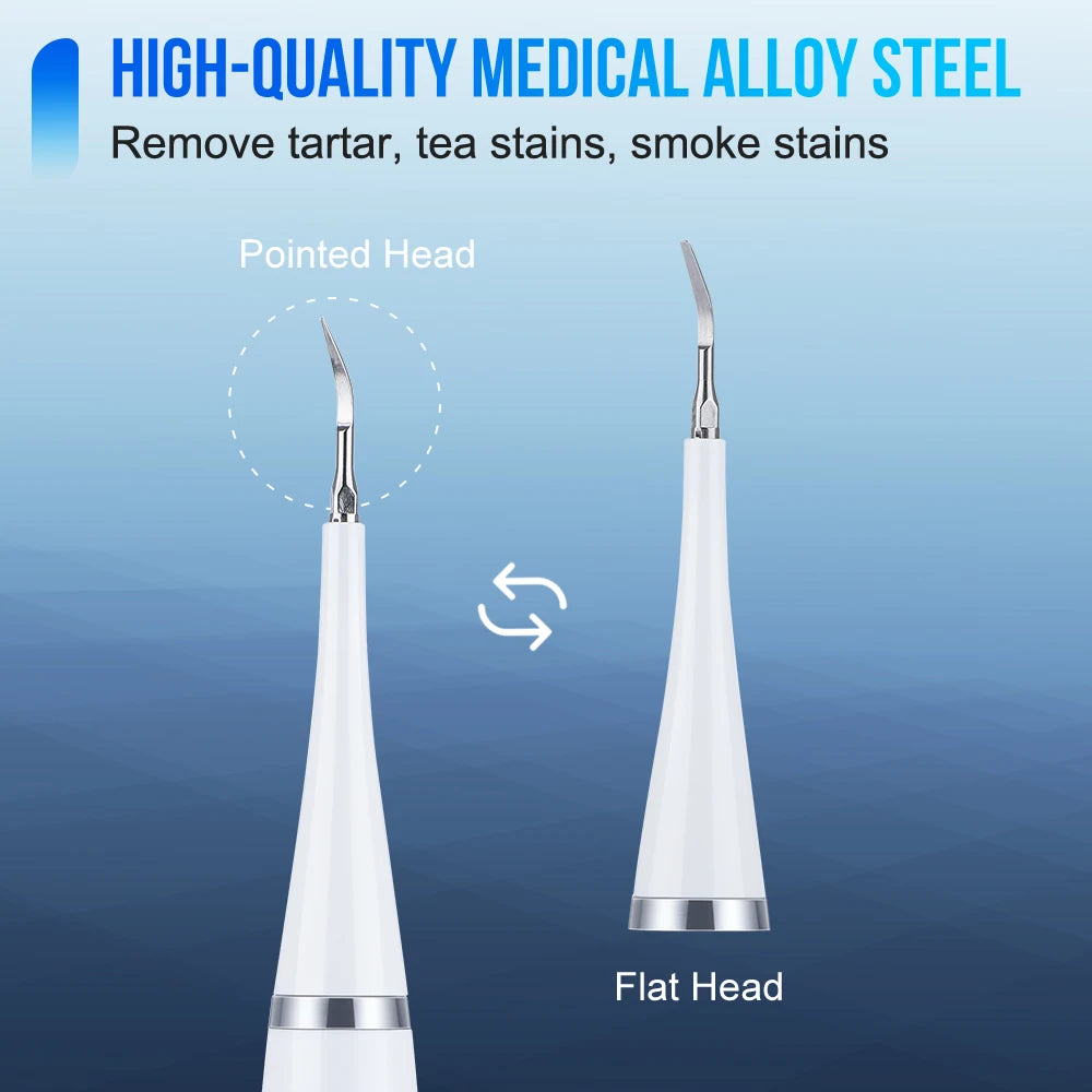 Electric Sonic Teeth Cleaner & Whitening Scaler – 5 Modes Electric Teeth Scaler Vue
