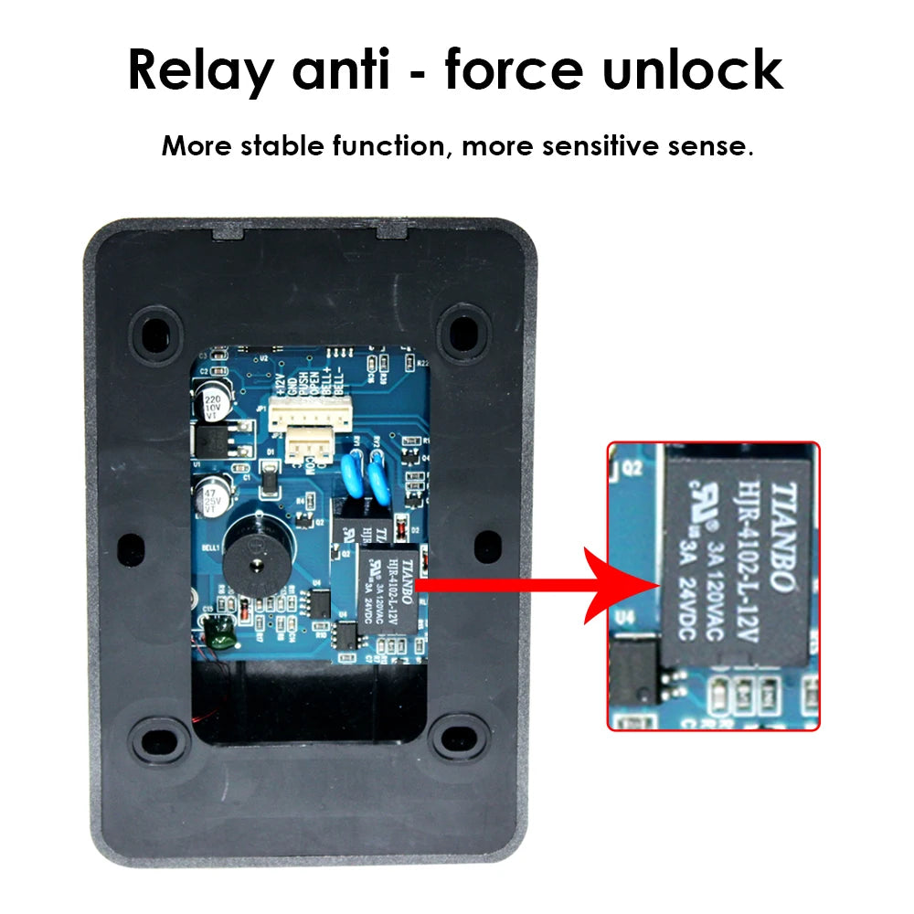 Digital Keypad Access Control System, Door Lock Controller, RFID Proximity Card Reader, No Backlight, 125kHz Vue