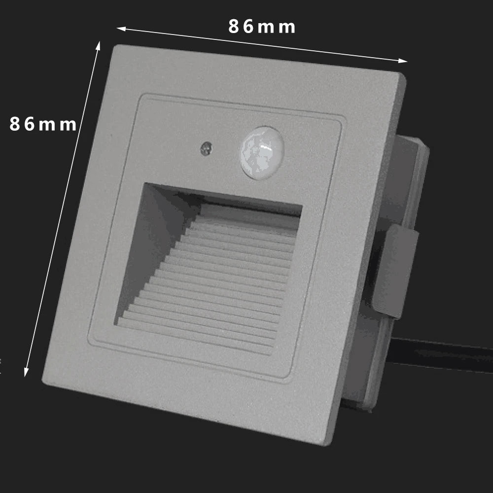 SANDIY Outdoor LED Step Light Motion Sensor Recessed IP65 Wall Lamp Recessed LED Step Light Vue