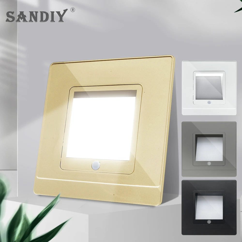 SANDIY LED Radar Motion Sensor Stair Wall Light – Night Sconce Motion Sensor Wall Light Vue