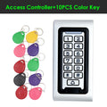 IP67 Waterproof RFID Metal Access Control Kit All-in-one Silicone Key Magnetic Locks Sets 125KHz Access Control System S601 Kits Vue AC and 10 PCS keys