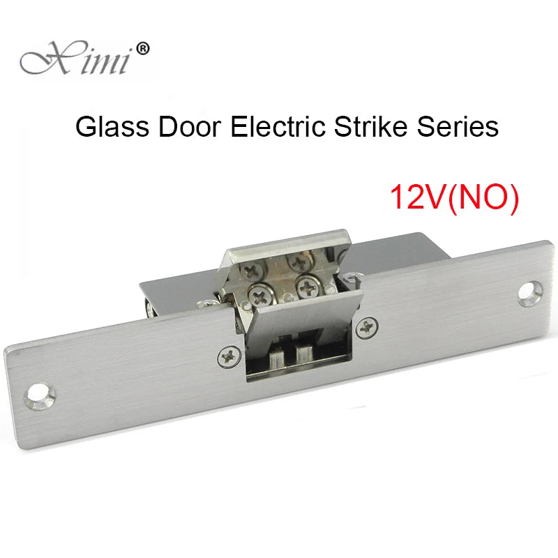 Stainless Steel DC 12V Electric Strike Lock Electronic Door Lock Fail Secure or Fail Safe for Glass Door Vue 12V-NO