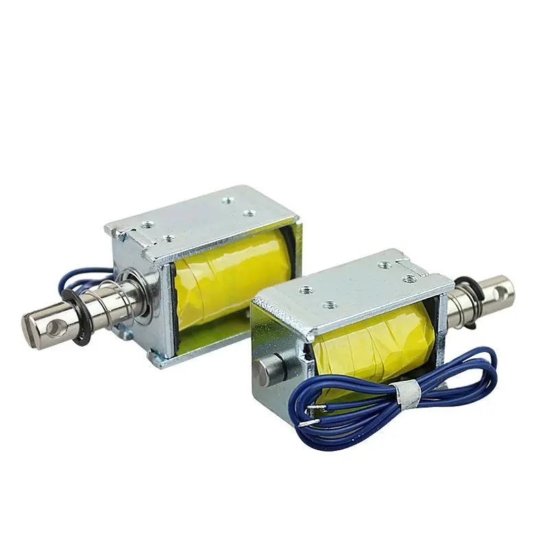 DC12v can work for a long time Electromagnet 24v solenoid push pull Electromagnet stroke 10mm open frame solenoid coil Vue