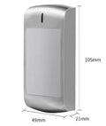 IP66 Waterproof RFID 13.56MHZ Card Reader Access Control 125KHZ Door Lock system wiegand output from 26～44 56 58bits Vue X1-RX