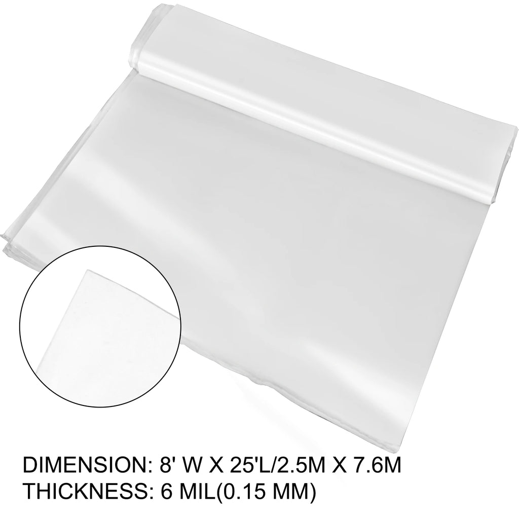 UV Resistant Greenhouse Polyethylene Film 6 Mil | Clear Plastic Cover Greenhouse Film Vue