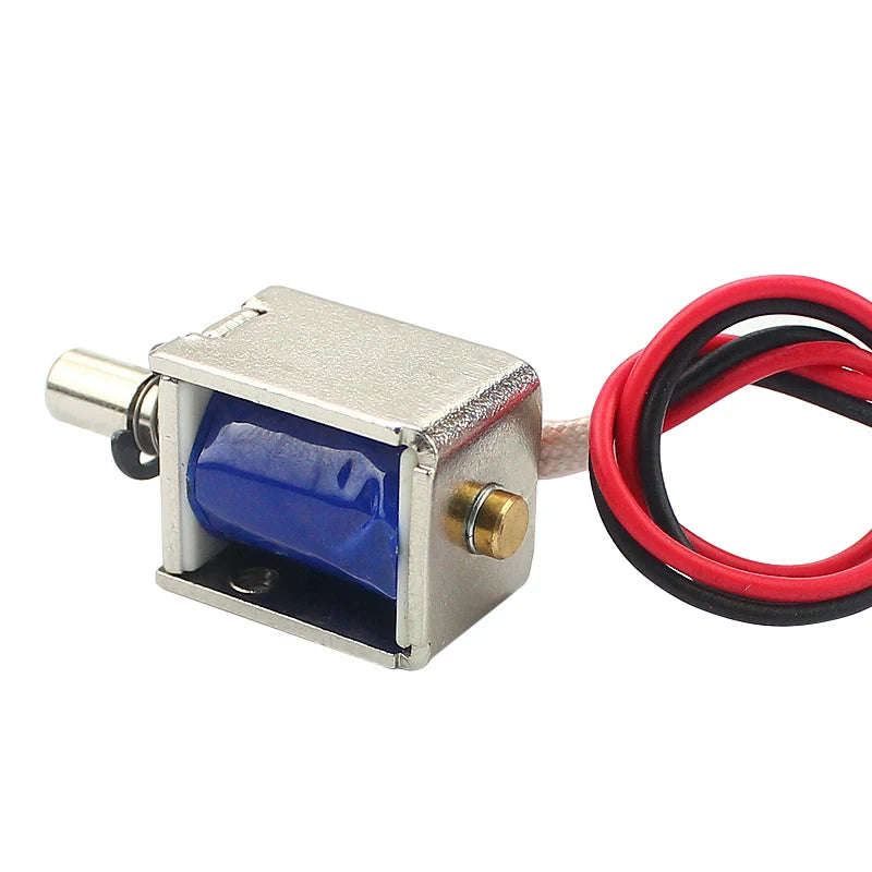 DC mini push-pull electromagnet 12v solenoid magnetic coil stroke 4mm electric retractable magnet small electromagnet Vue
