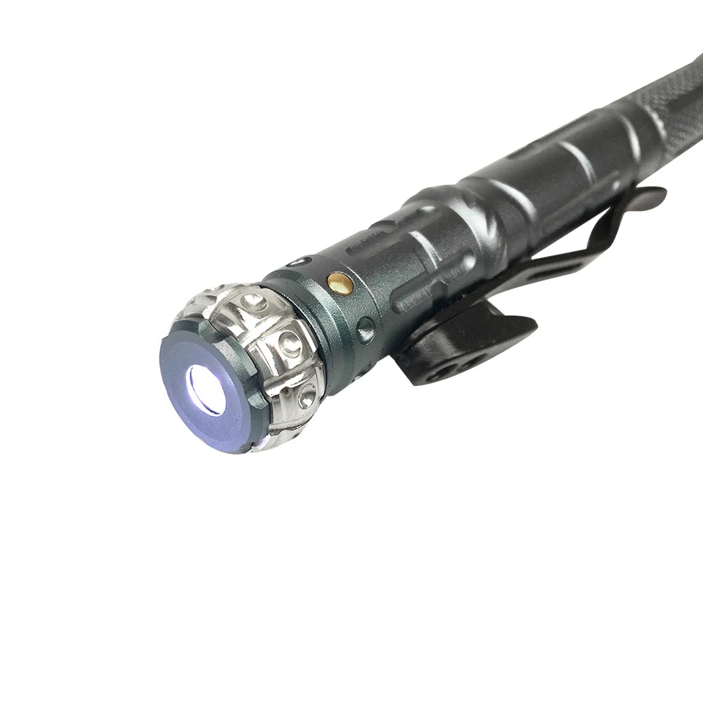 NEW 8-In-1 Multi-Function Self Defense Tactical Pen Outdoor Survival EDC Tool With Emergency Led Light Whistle Glass Breaker Vue
